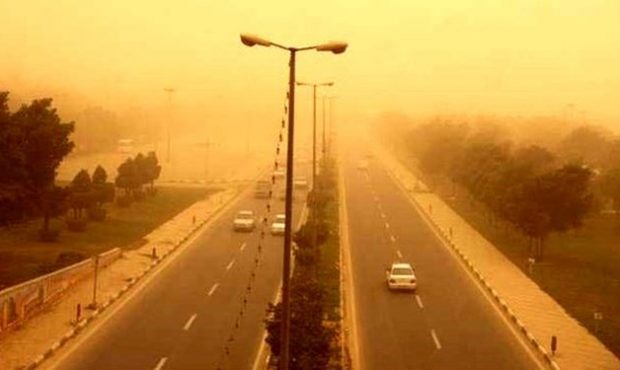 بارندگی و گرد و خاک در راه خوزستان