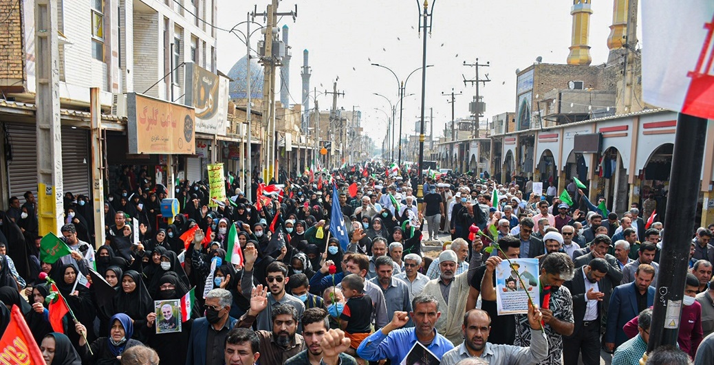تشییع ۲ شهید شاهچراغ در «بهبهان»+تصاویر