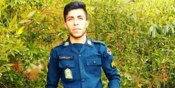استقبال از پیکر شهید مدافع امنیت در باغملک