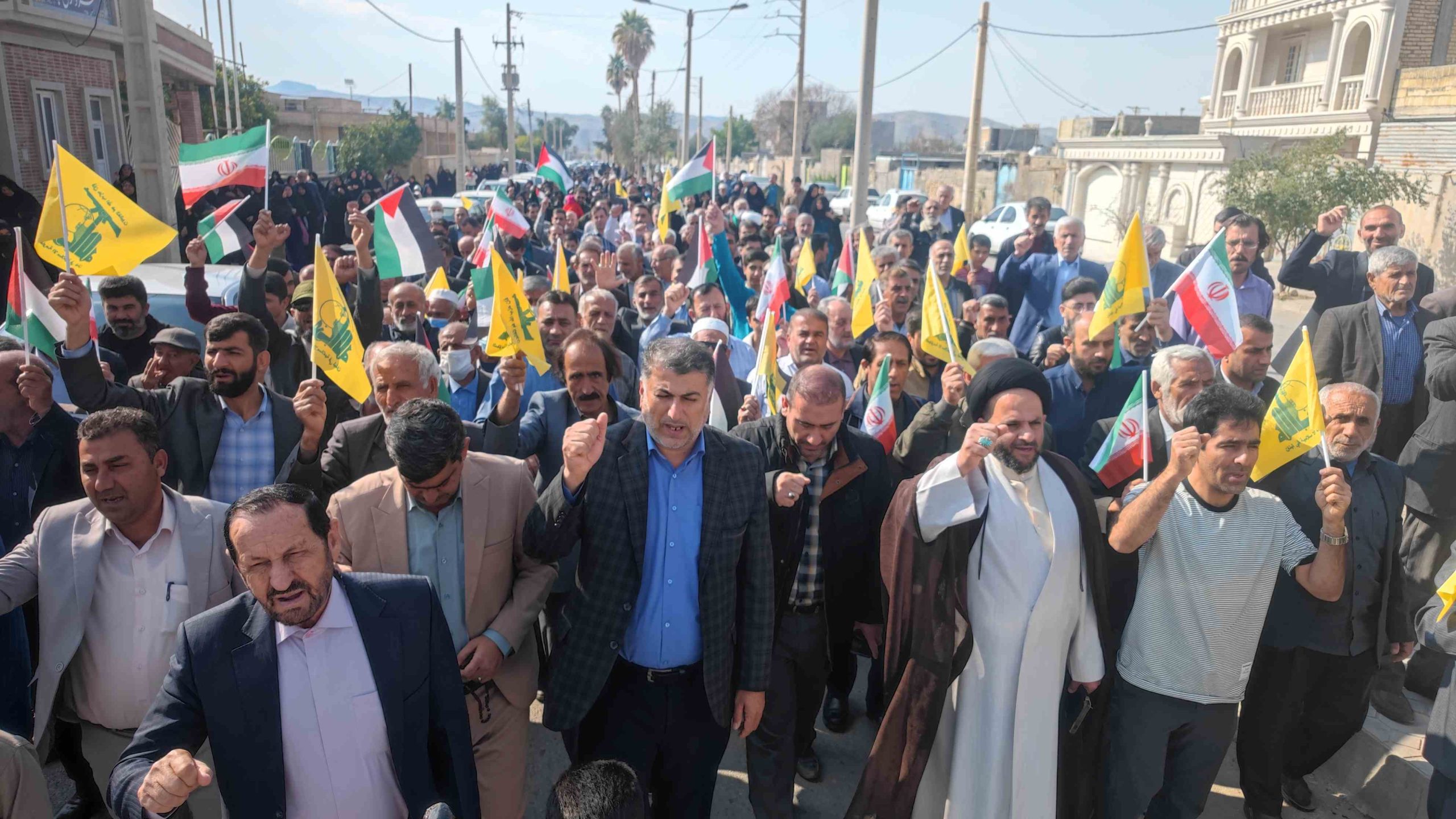 برگزاری راهپیمایی نصر در چرام در حمایت از مردم غزه+تصاویر