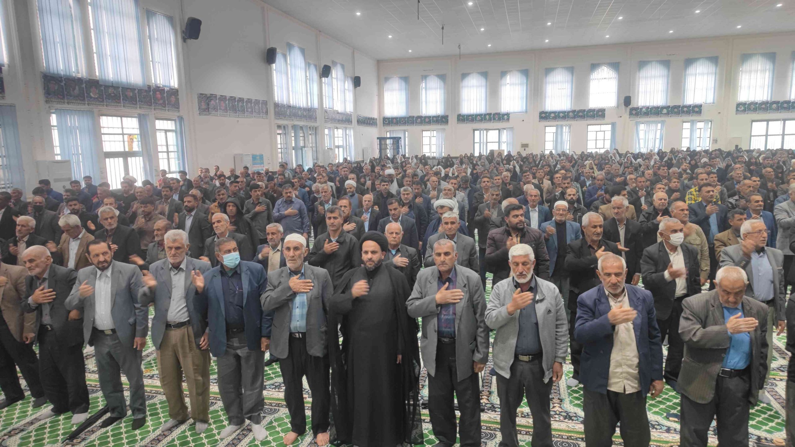 مراسم عزاداری شهادت امام علی(ع) در مصلای نماز جمعه چرام برگزار شد