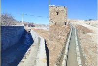 ساماندهی آب‌های سطحی گردکوچک با اجرای ۴۰ متر کانال و ۸۰ متر جدول‌گذاری